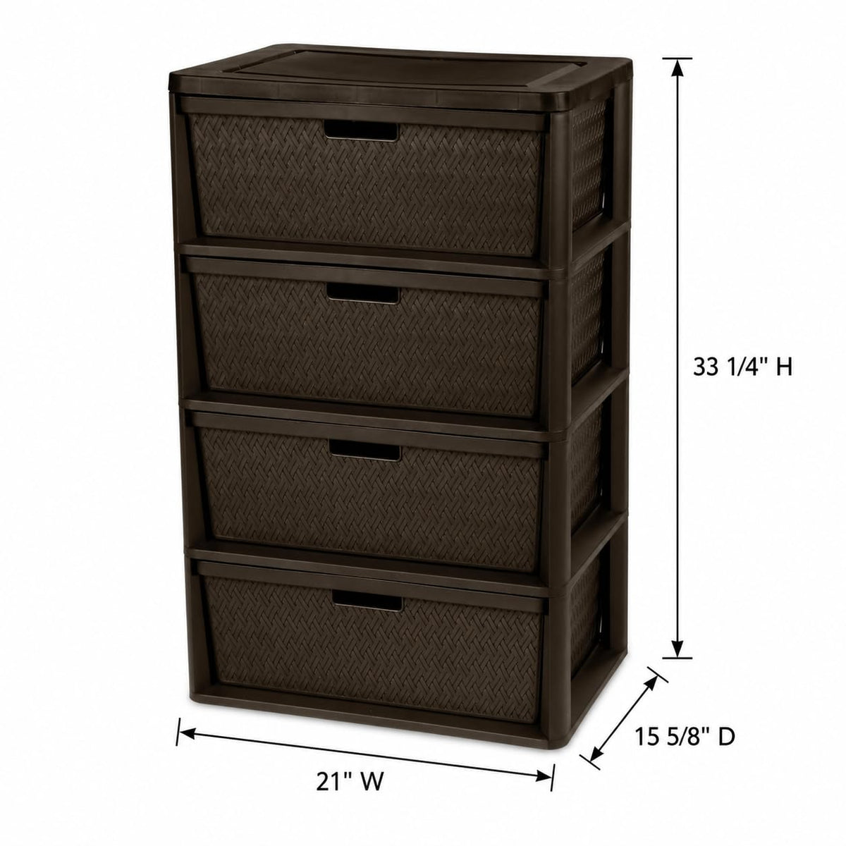4 Drawer Plastic Storage Organizer Y12581