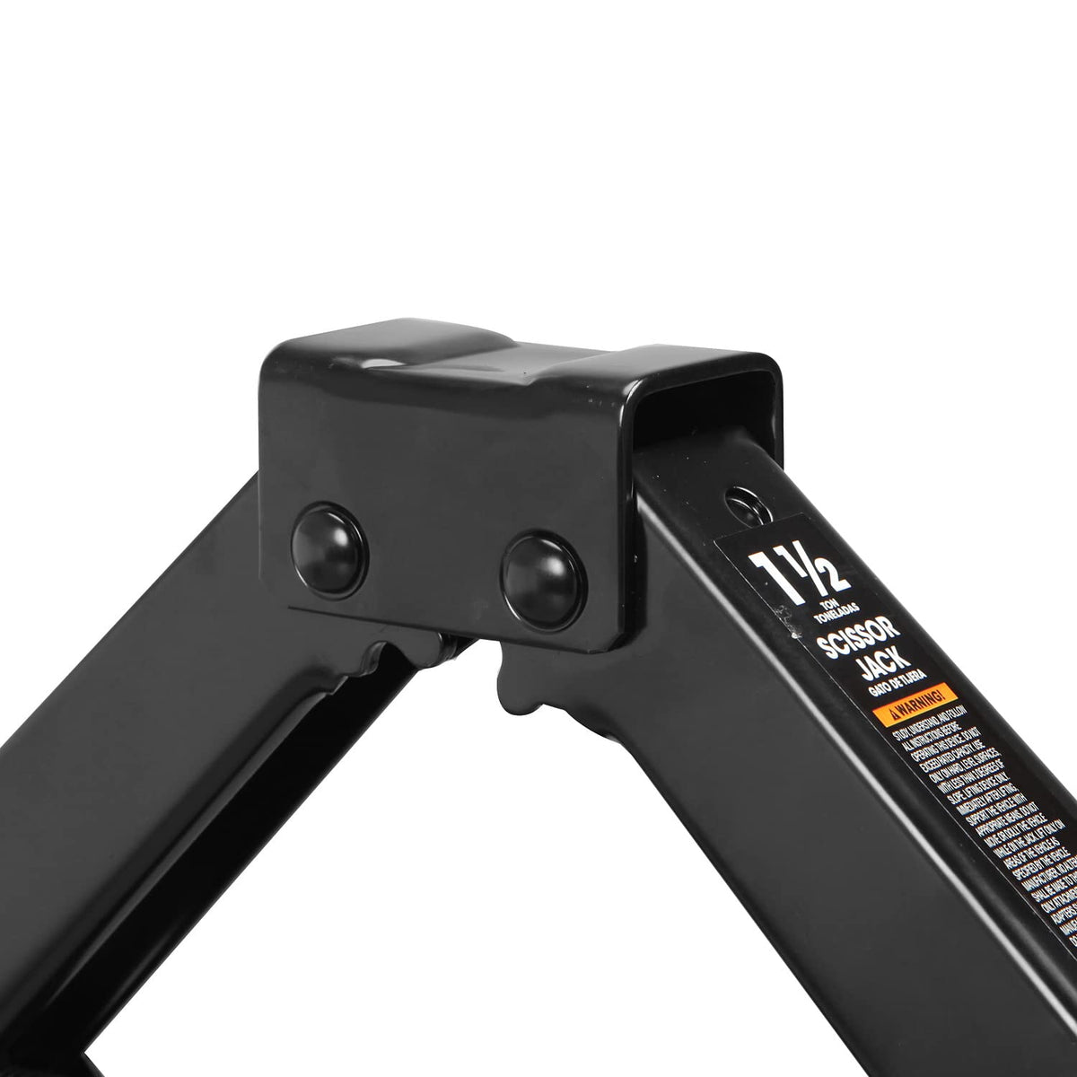 Steel Scissor Lift Jack Car Kit, 1.5 Ton Capacity, Black K484797