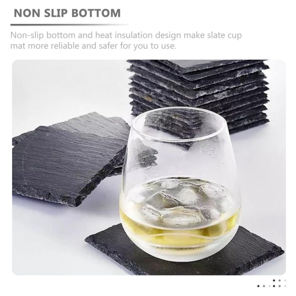 Natural Stone Drink Coasters Set X89132