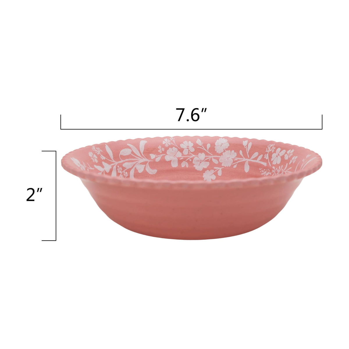 12-Piece Pink Bamboo Melamine Dinnerware Set U998