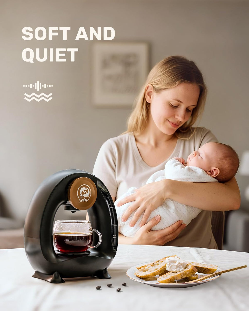 2-in-1 Mini Single Serve Coffee Maker H319