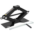 Steel Scissor Lift Jack Car Kit, 1.5 Ton Capacity, Black K484797