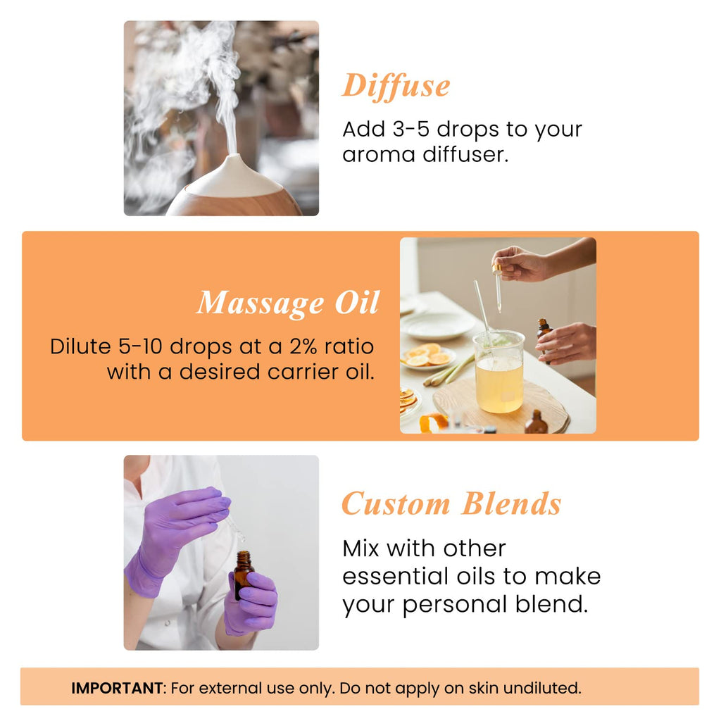 Sweet Orange Eucalyptus and Lavender Essential Oil 4 Fl. Oz B8290