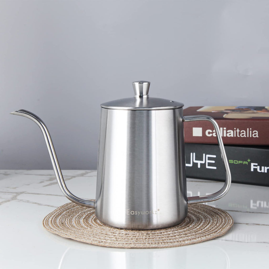12 oz Stainless Steel French Press and Gooseneck Pour Over Kettle M84435