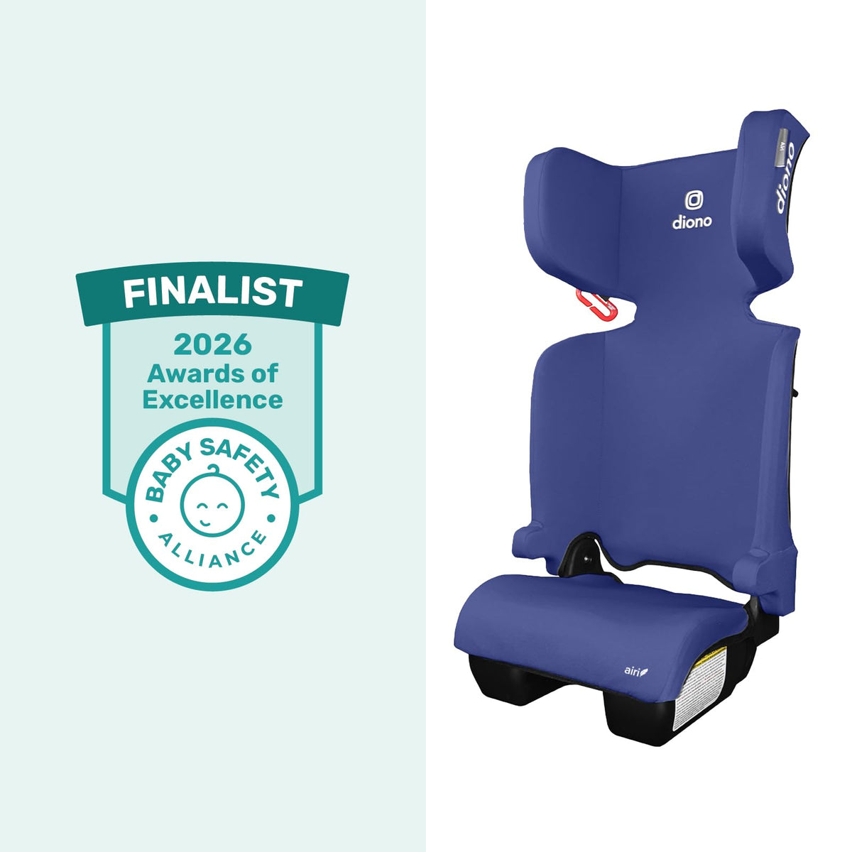 Foldable High Back Booster Seat, 40–100 lbs, Blue L946595