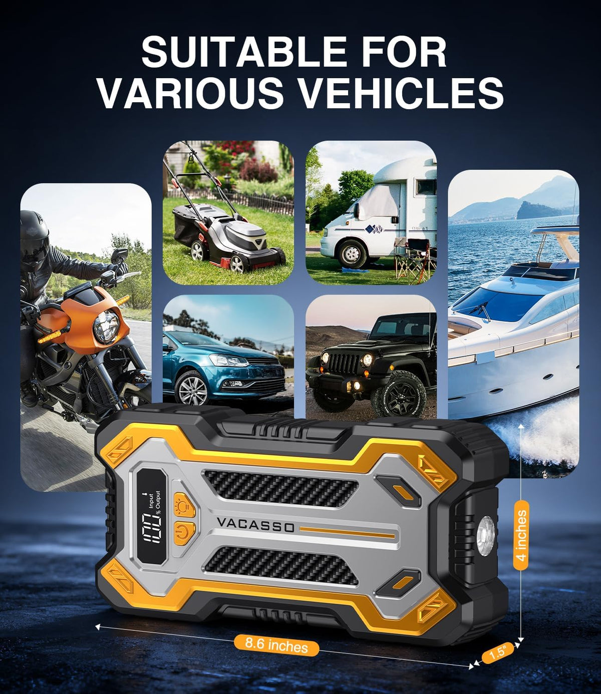 12V Portable Car Jump Starter V58007