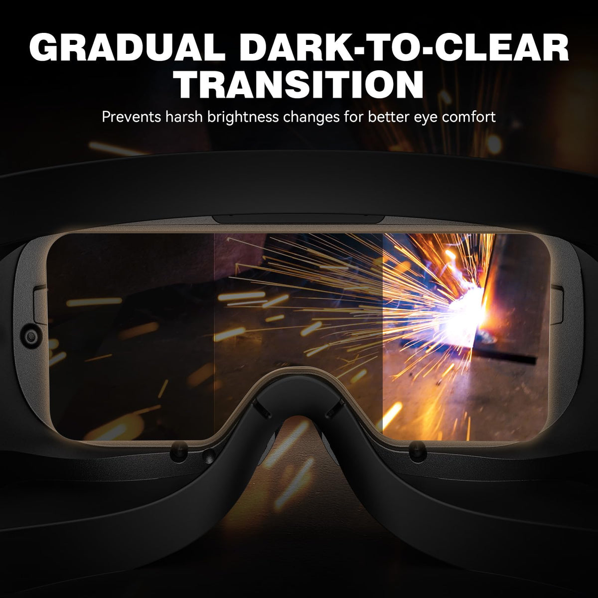 Auto-Darkening Welding Goggles Kit with LED Light K842