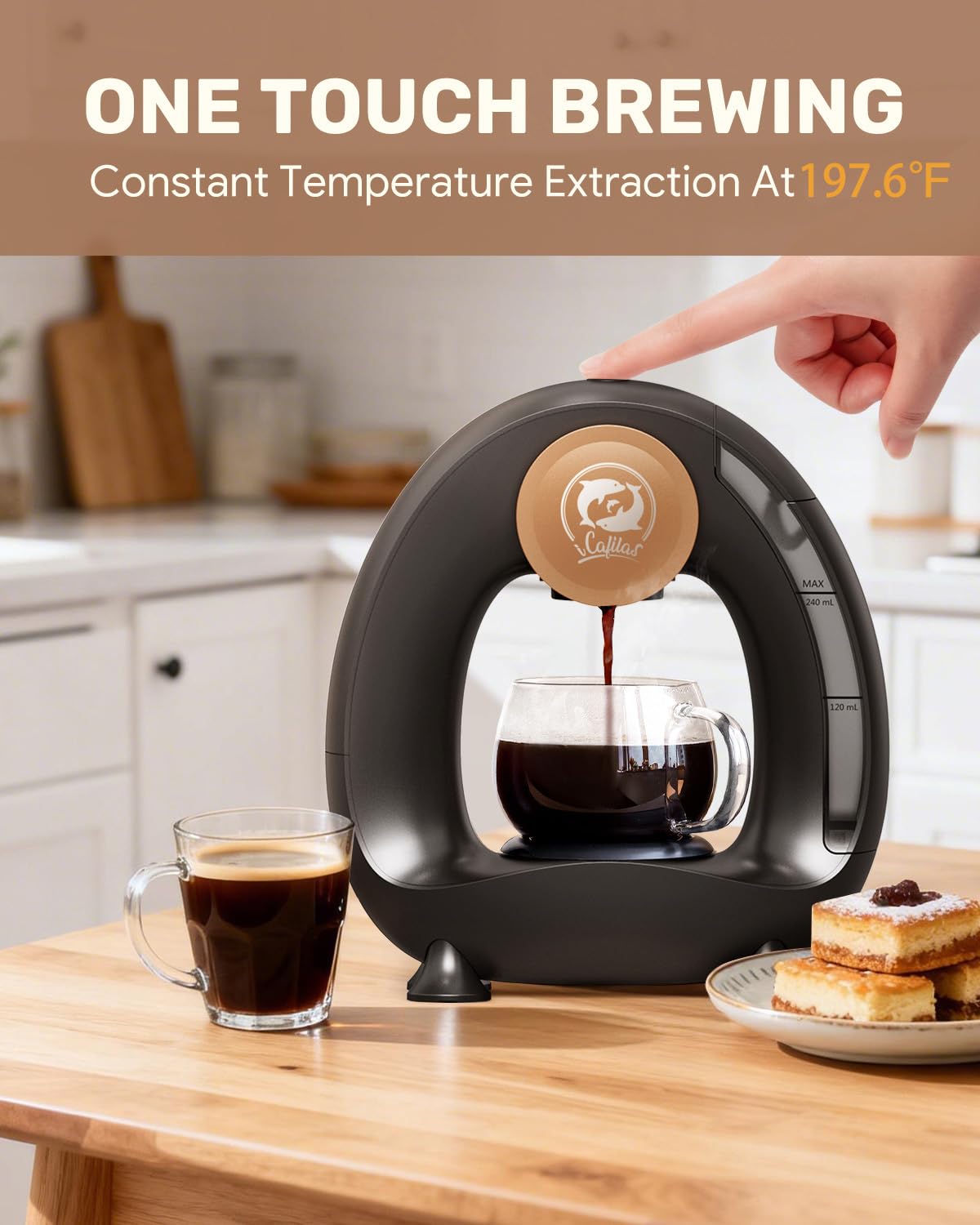 2-in-1 Mini Single Serve Coffee Maker H319
