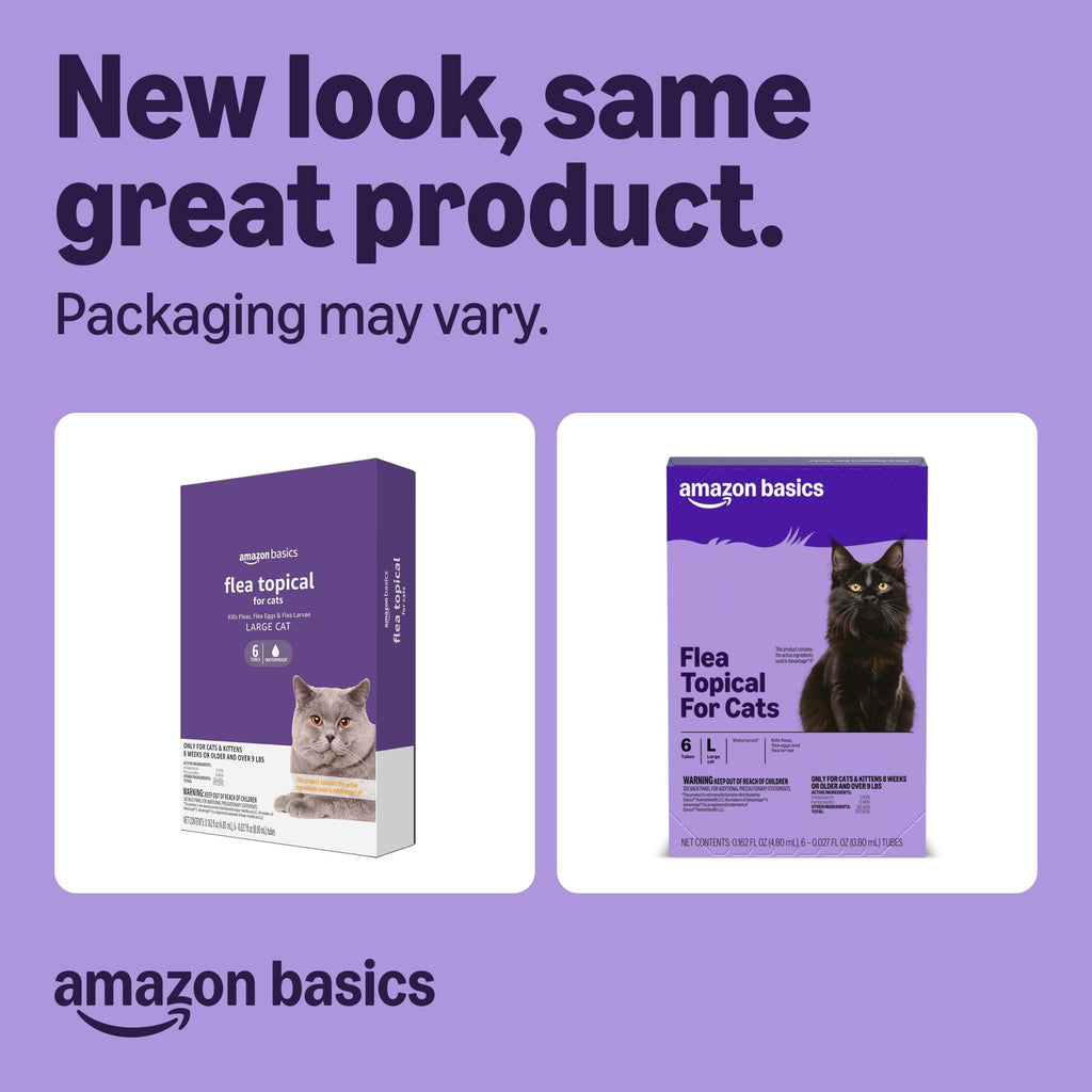 Topical Flea Treatment and Prevention for Large Cats, 6 Count B9776