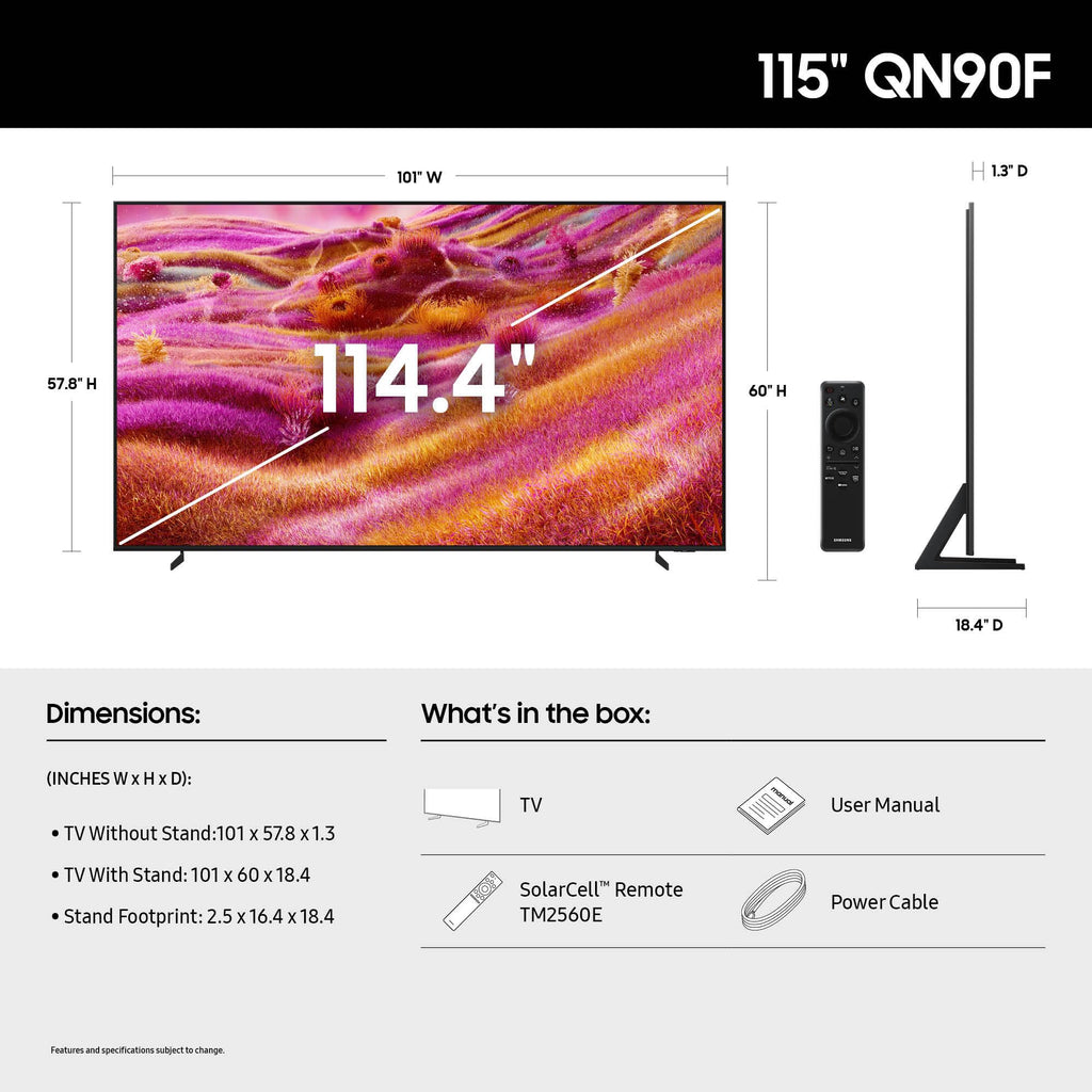 115-Inch Neo QLED 4K Mini LED Smart TV B3961
