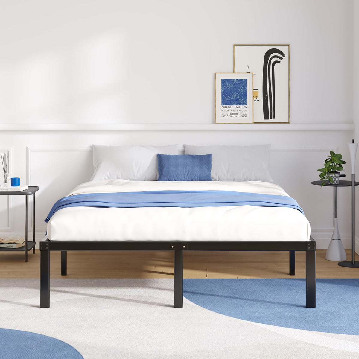 Queen Size 18 Inch Metal Platform Bed Frame Q203