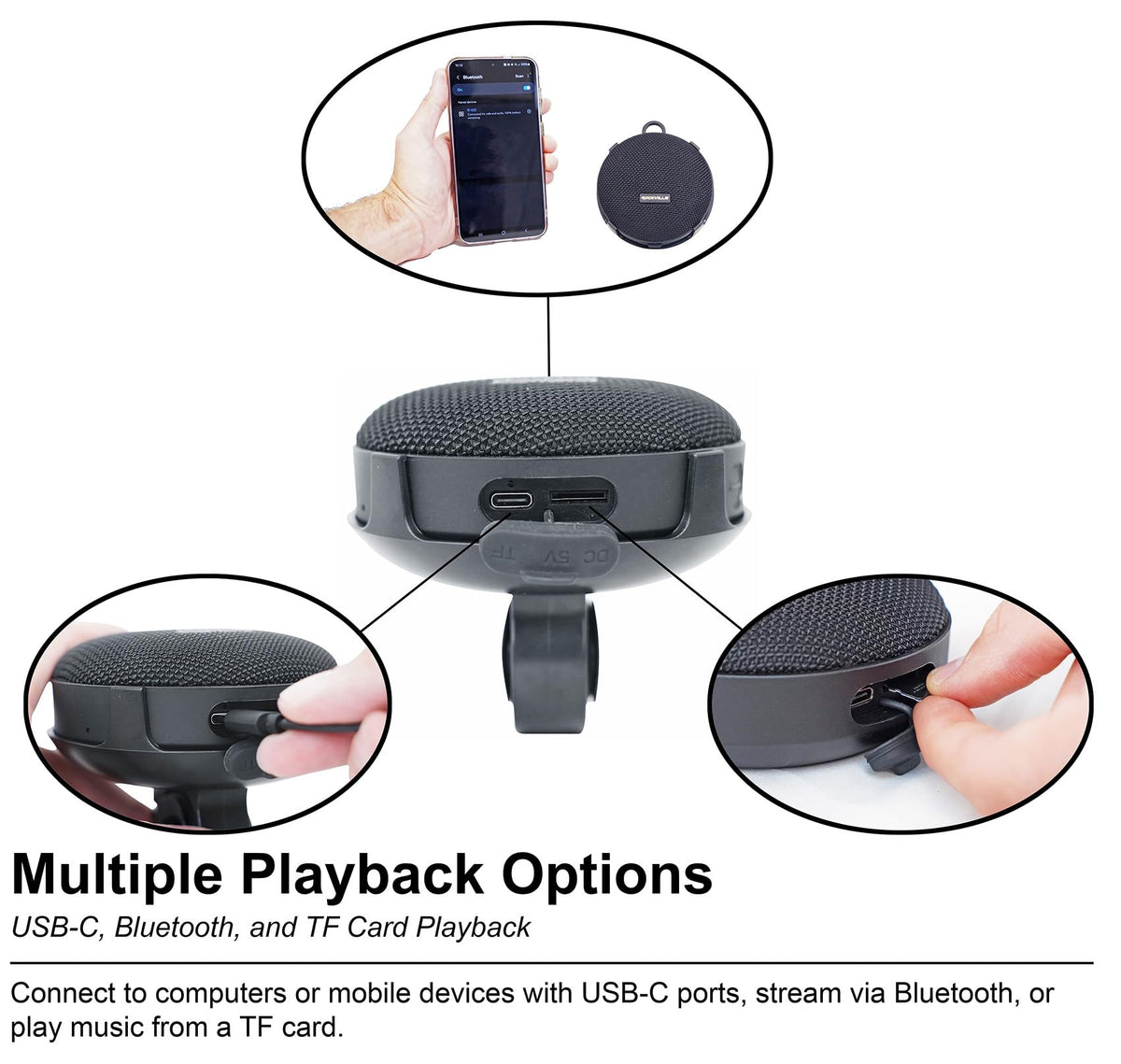 Waterproof Portable Bluetooth Speaker 2-Pack A261768
