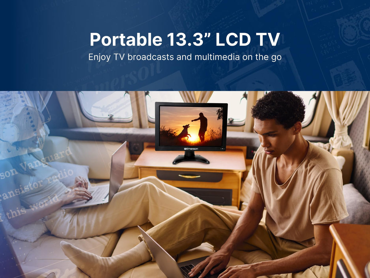 13.3" Portable Digital TV with Rechargeable Battery A6317
