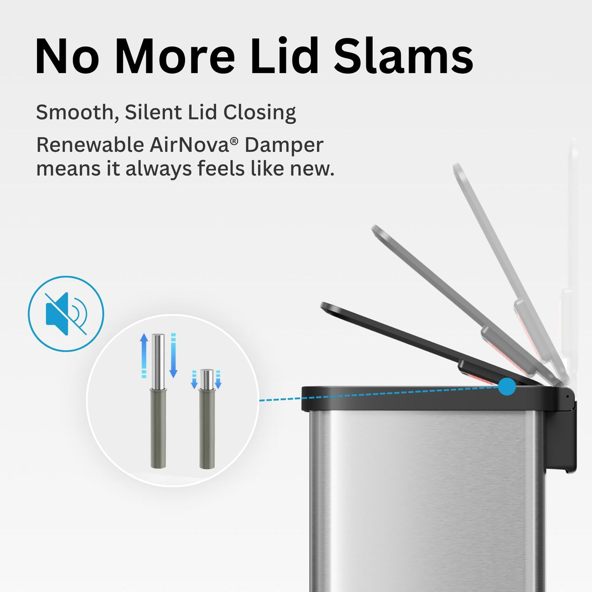13 Gallon Stainless Steel Diaper Pail B28650