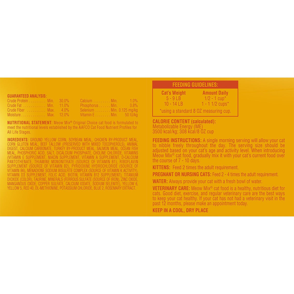 Original 3.15-Pound Cat Food D814119