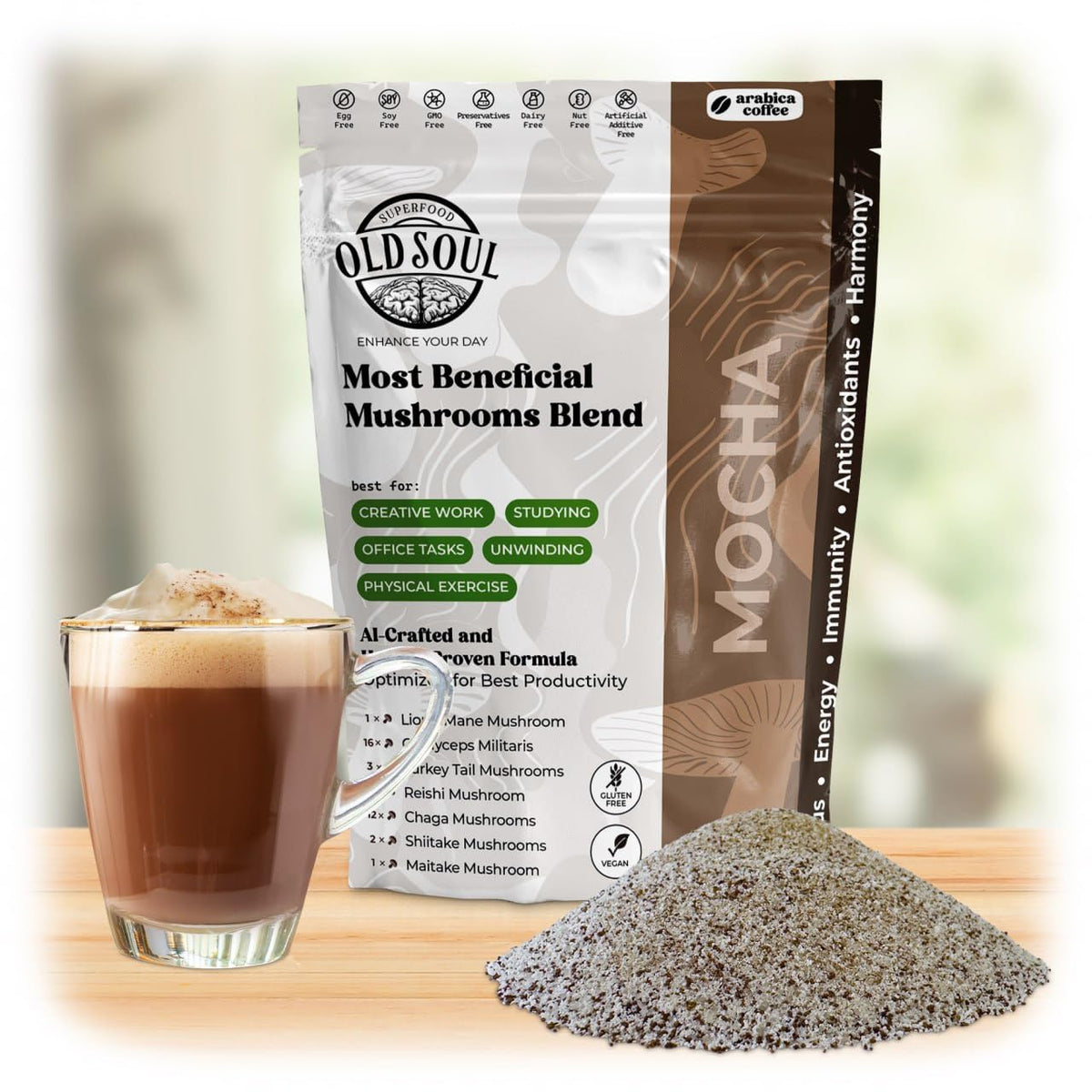 Black Coffee Blend Arabica 14 Ounce Mocha X444