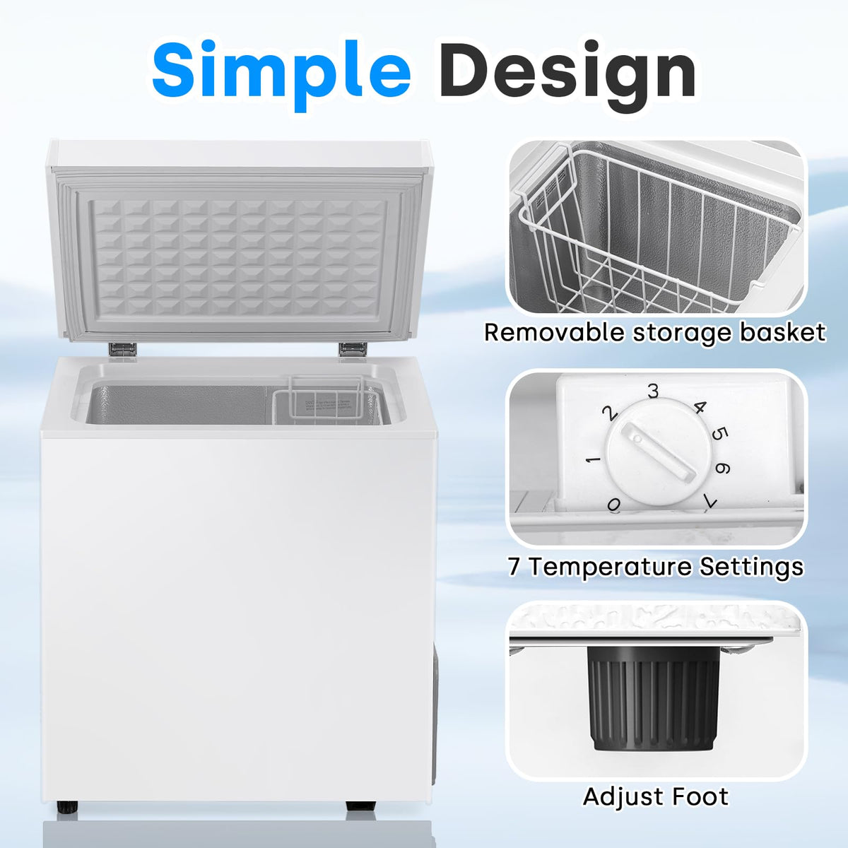 2.0 Cu.Ft White Chest Freezer Z49526