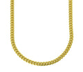 Miami Cuban Link Chain 18k Yellow Gold Plated Stainless Steel Necklace 30 inches X742