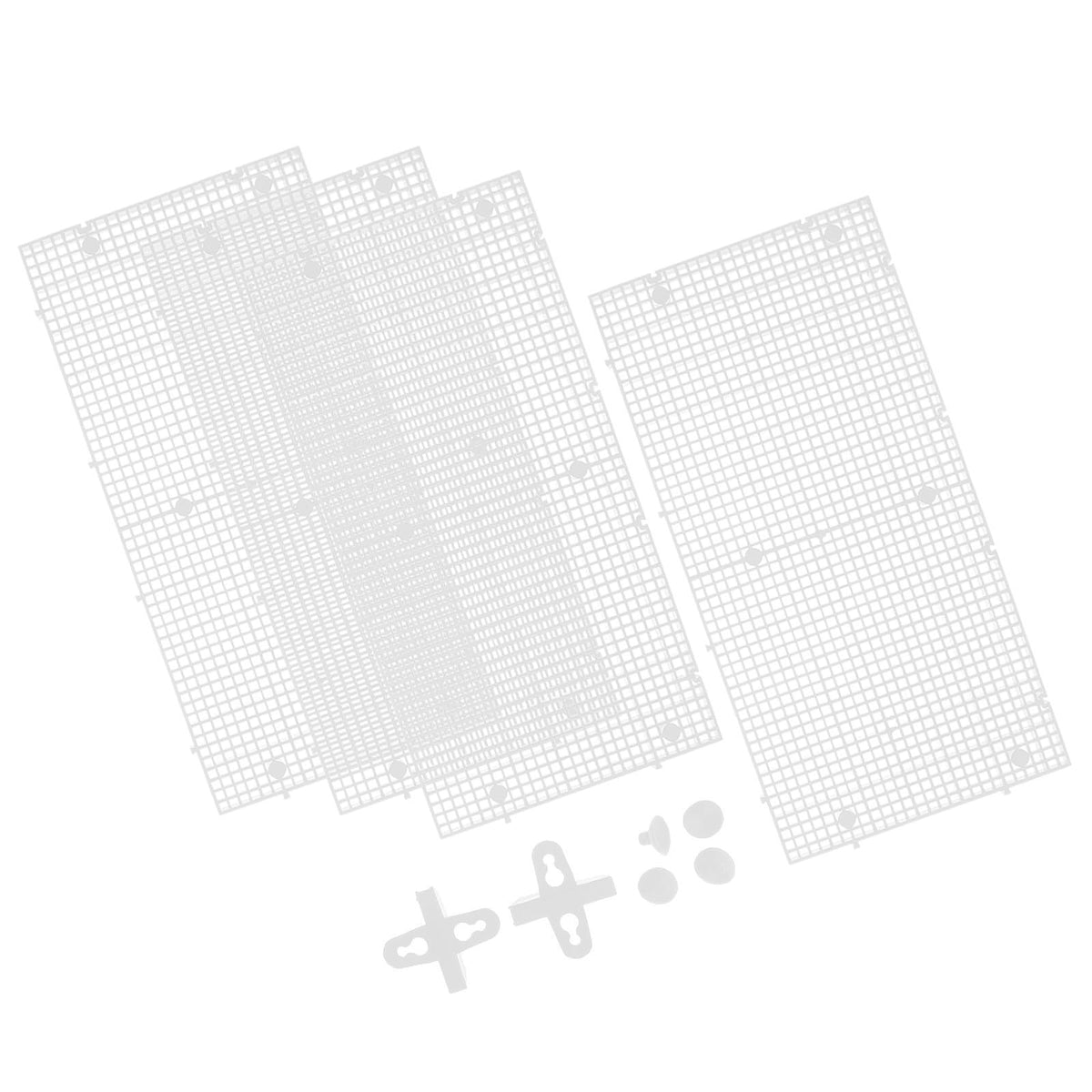 4pcs Cuttable Plastic Aquarium Tank Dividers with Suction Cups W1638