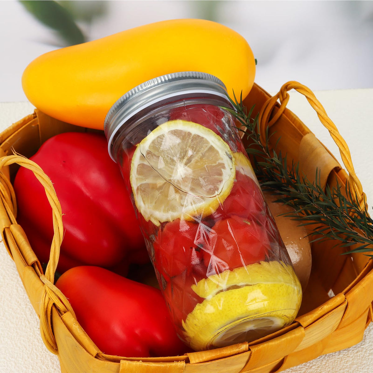 12 oz Regular Mouth Glass Mason Jar 20 Pack F2508