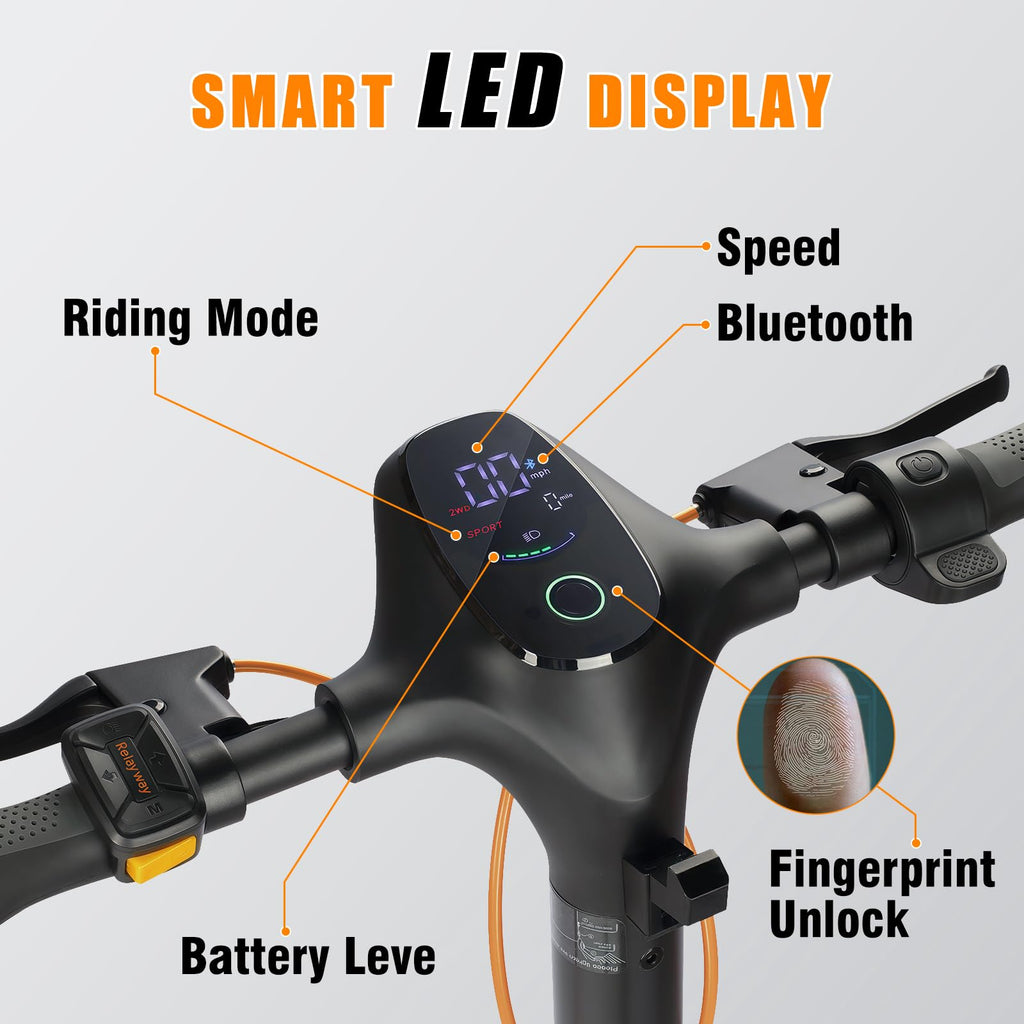 Offroad Electric Scooter 30 Mph 40-50 Miles Range W117