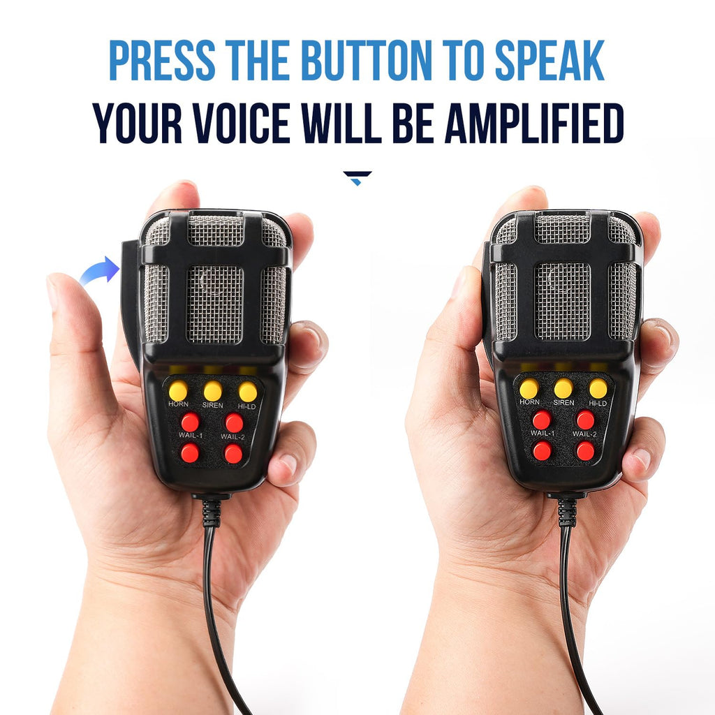 7 Tone 12V 100W Car Siren Horn with Microphone J1224