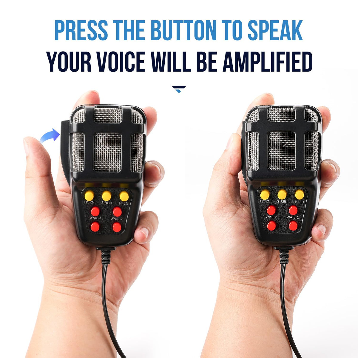 7 Tone 12V 100W Car Siren Horn with Microphone J1224