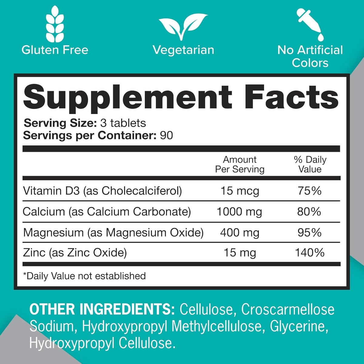 Calcium Magnesium Zinc Tablet 270ct D428004