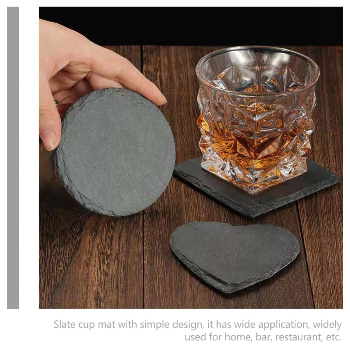 Natural Stone Drink Coasters Set X89132
