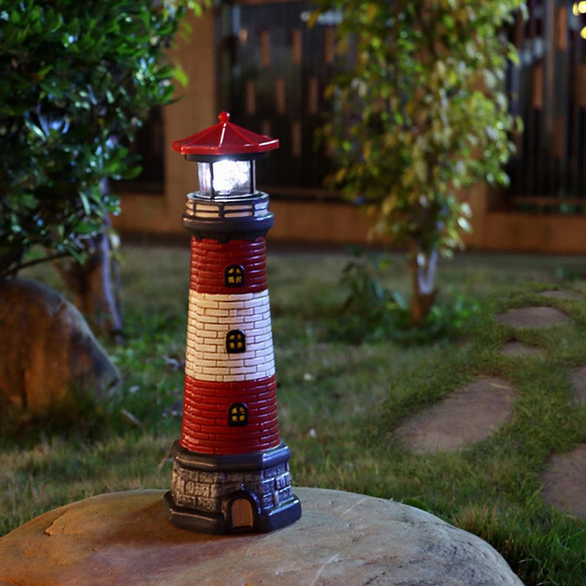 Waterproof Rotating LED Lighthouse Lamp L768244