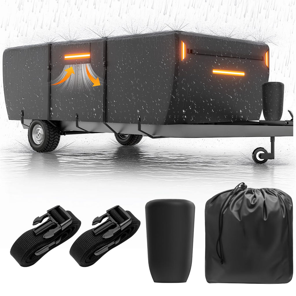 12-14 ft Pop Up Camper Cover 7 Layers Oxford Waterproof V4874