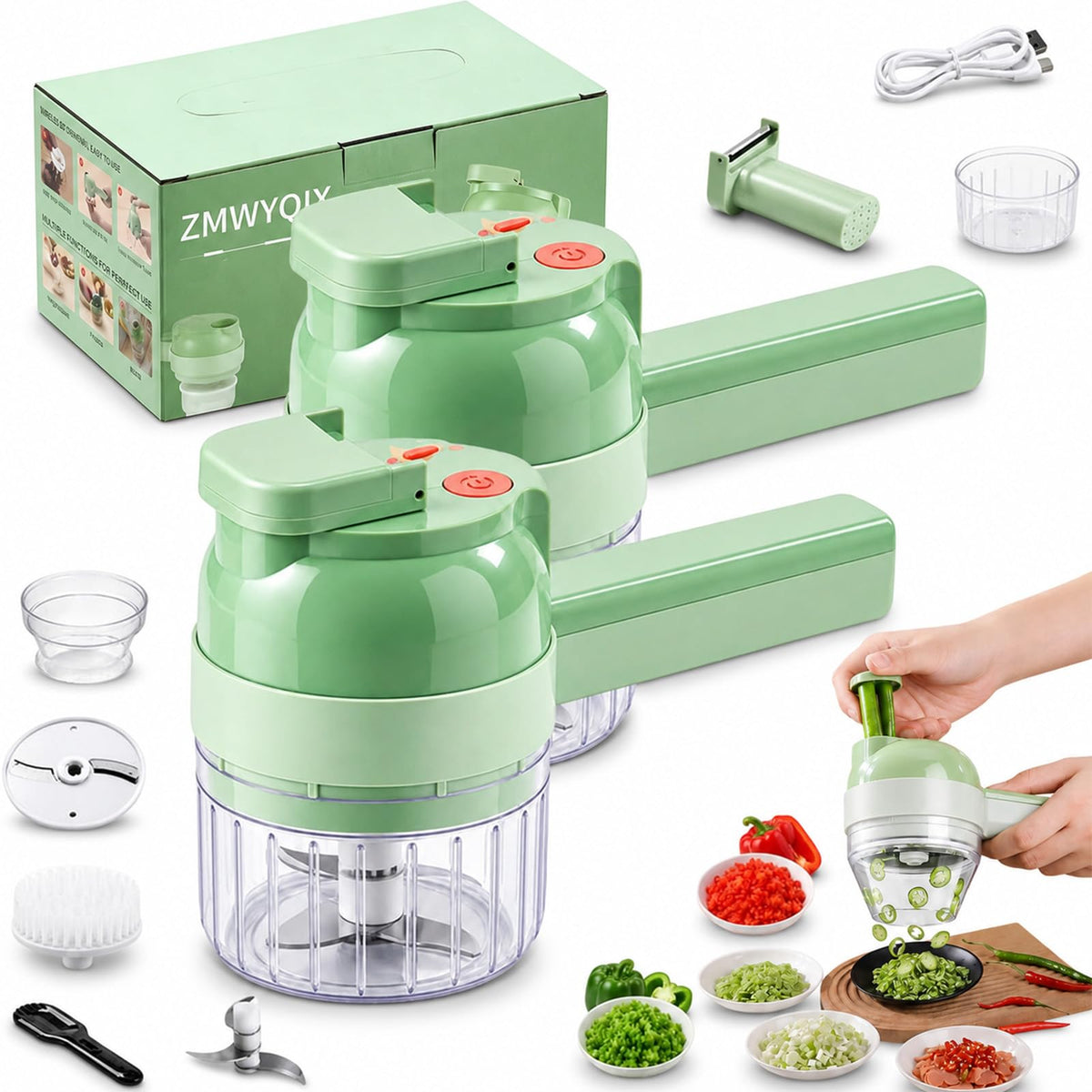 4 in 1 Handheld Electric Vegetable Chopper B6621