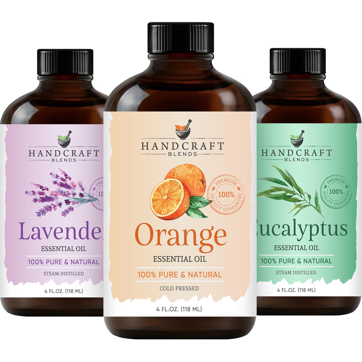 Sweet Orange Eucalyptus and Lavender Essential Oil 4 Fl. Oz B8290