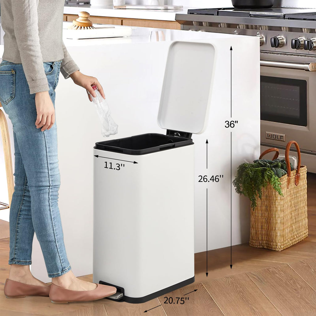 13.2 gal Step Kitchen Trash Can H989