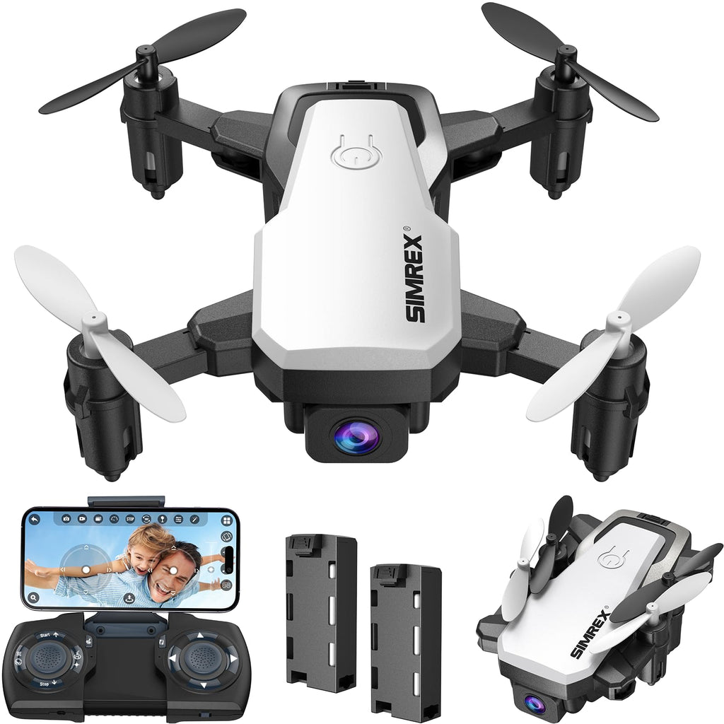 Mini Drone with 720P Camera, Foldable RC Quadcopter, White J529745