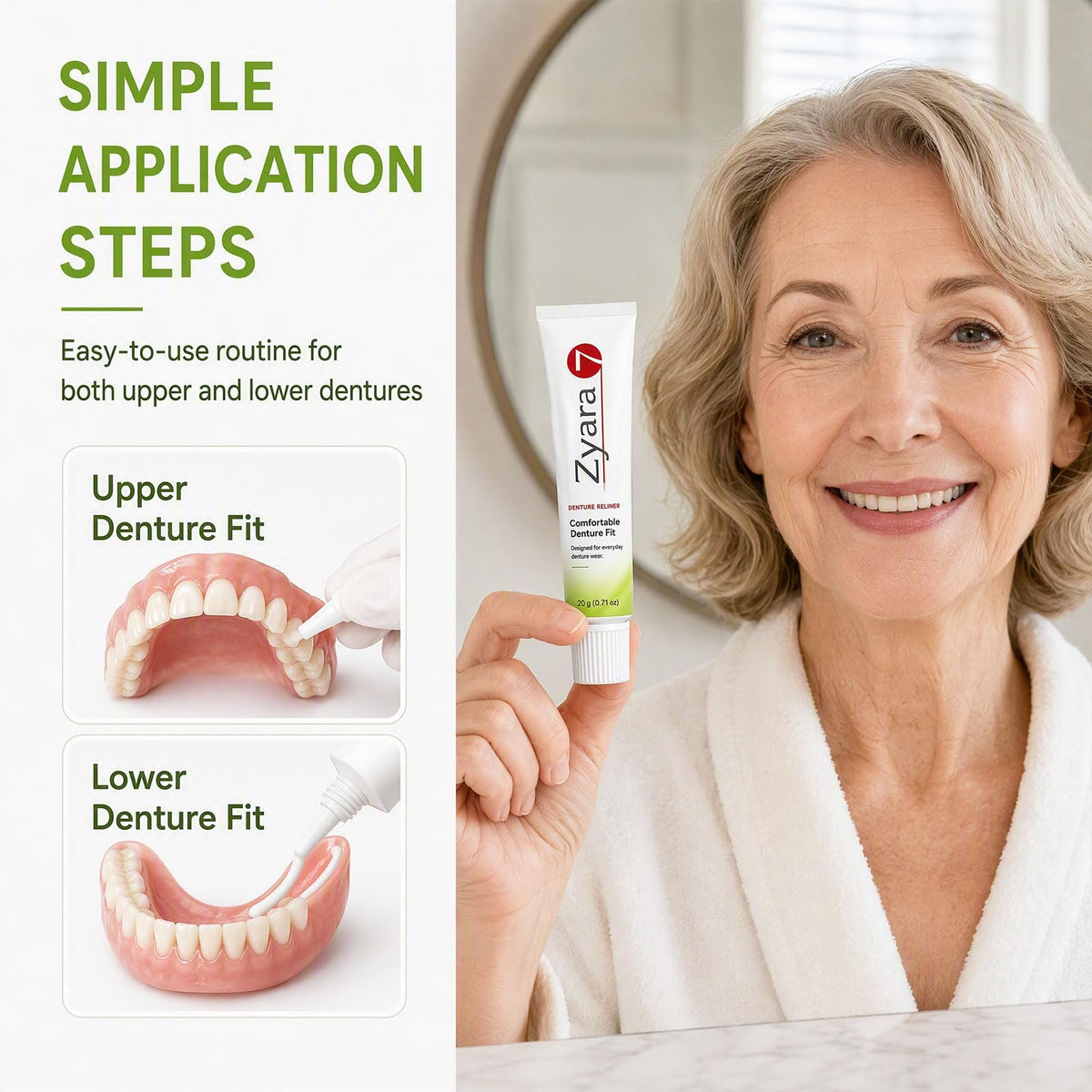 Denture Adhesive for Upper and Lower W21481