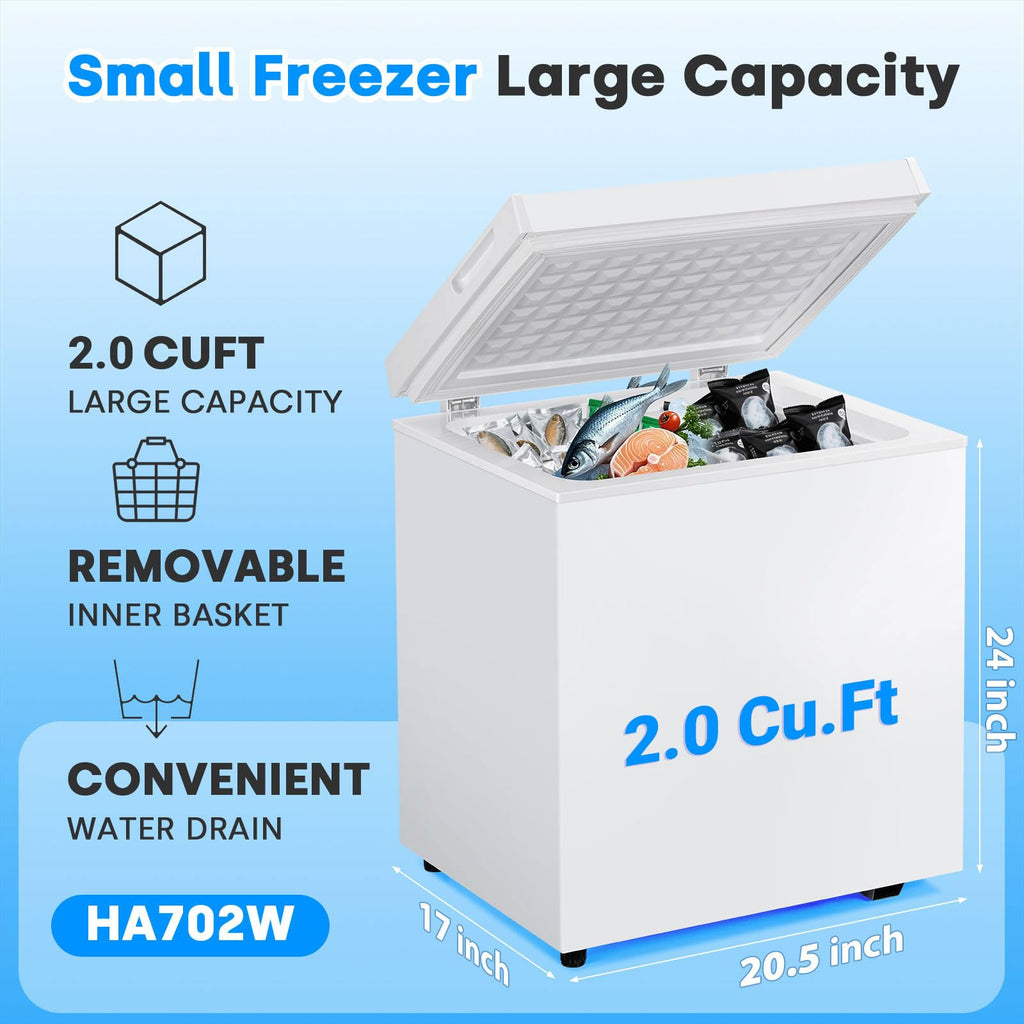 2.0 Cu.Ft White Chest Freezer Z49526