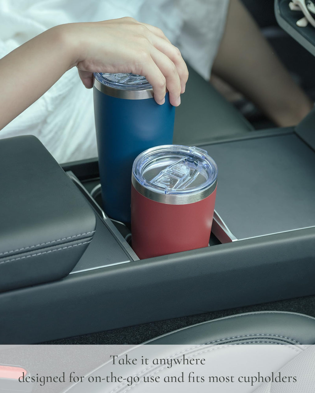 20oz Stainless Steel Insulated Travel Coffee Tumbler with Straw R2470