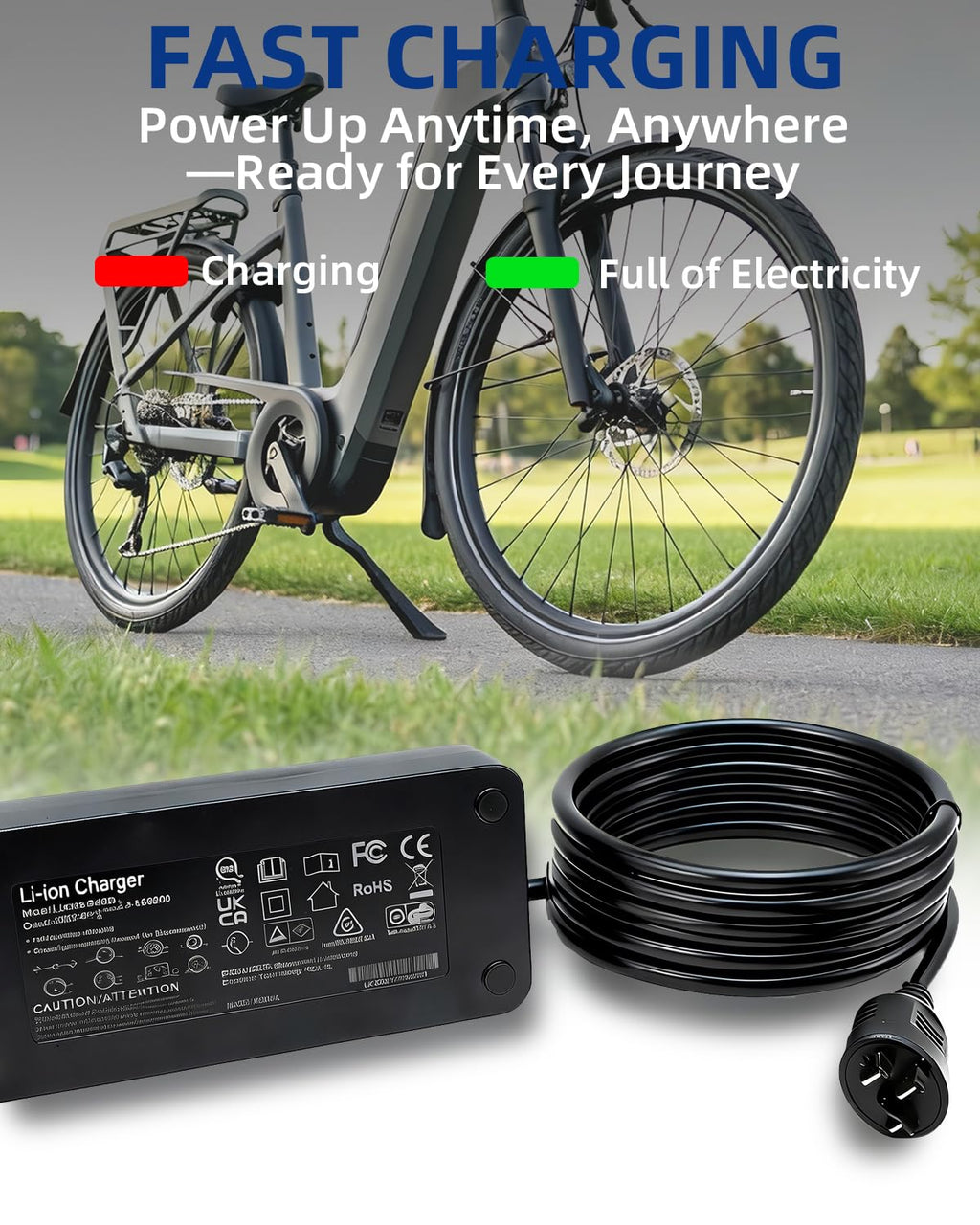 42V 2A Smart Battery Charger for 36V Lithium Battery R2848