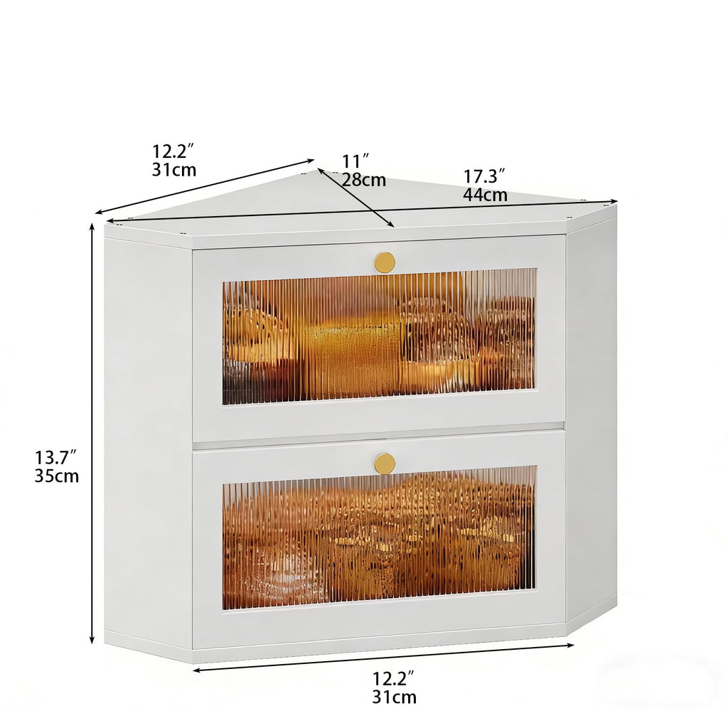 Bamboo Bread Box with Transparent Door W6329
