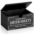 Black Dryer Sheet Holder with Lid U3810