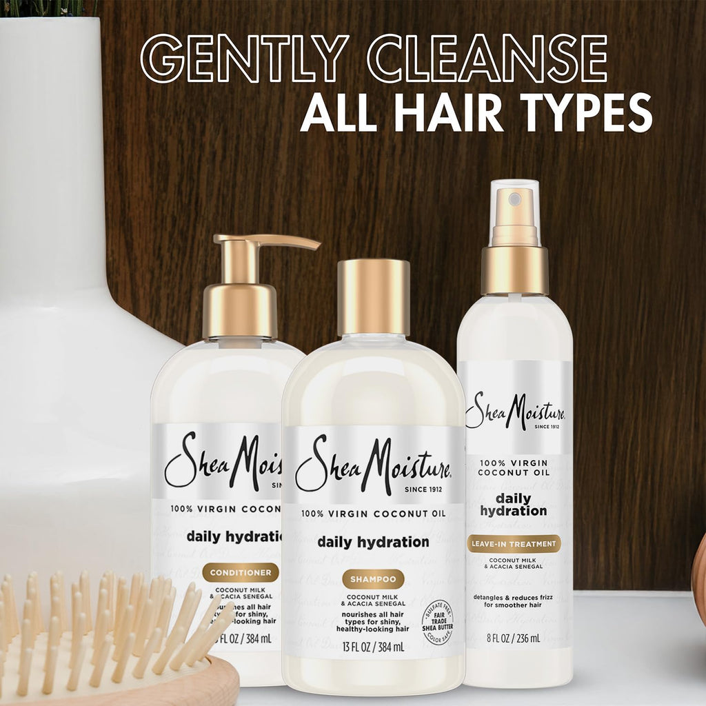 Shampoo & Conditioner + Leave-in Treatment Coconut Oil 3 Piece Set X31063