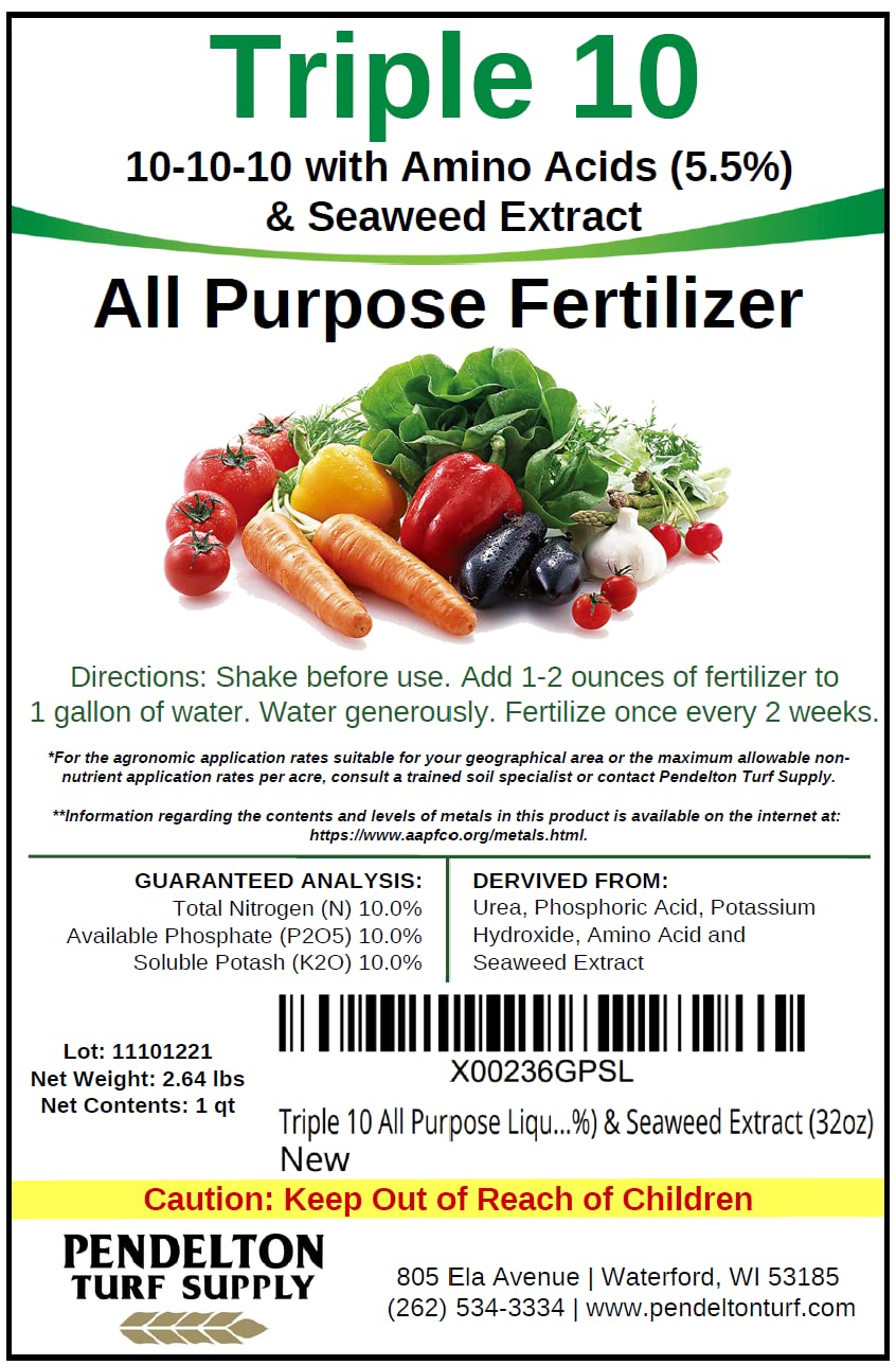 All Purpose Liquid Fertilizer 10-10-10 32oz O730324