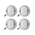 Hardwired Smoke & Carbon Monoxide Detector, 4 Pack X1704