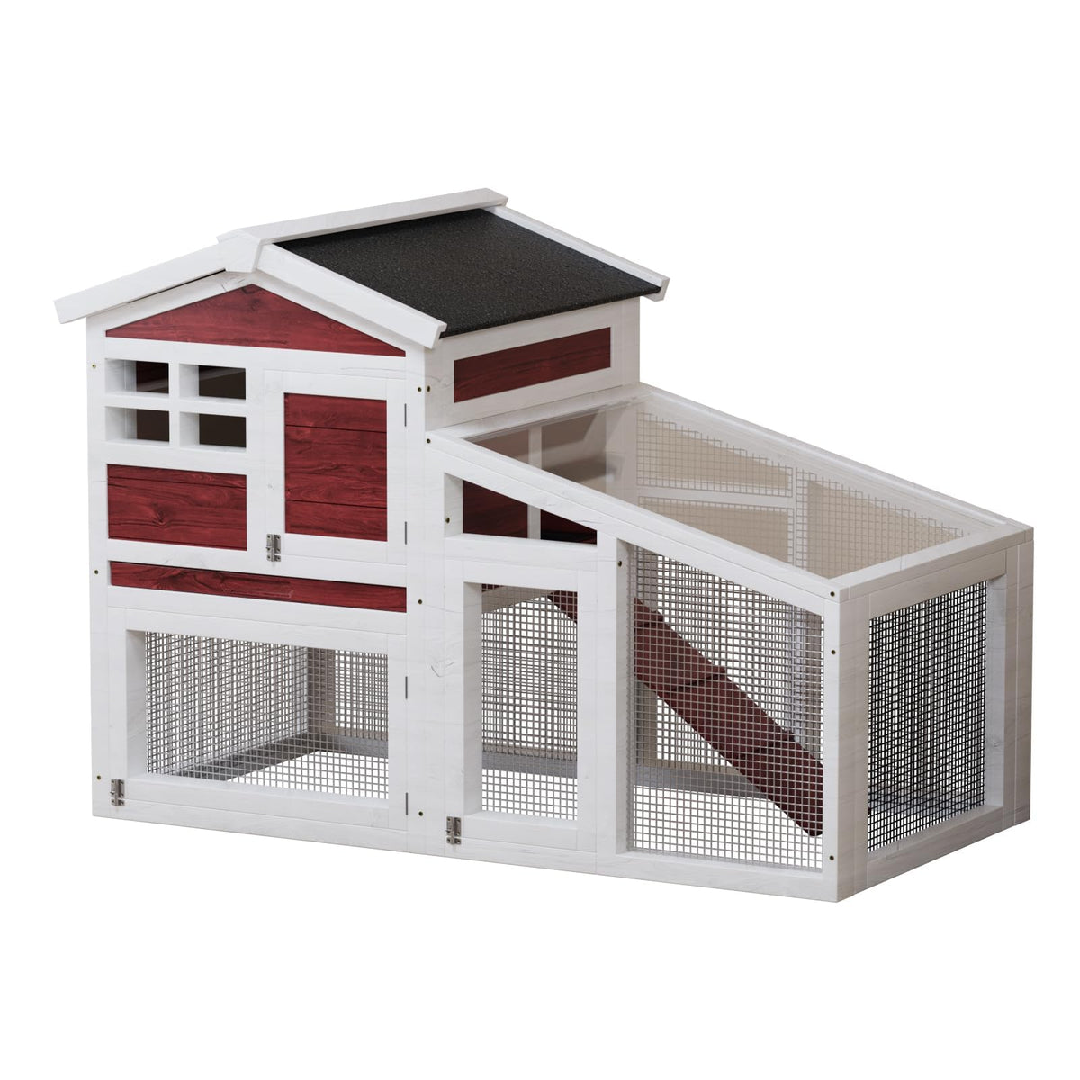 Weatherproof Wooden Rabbit Hutch O643037