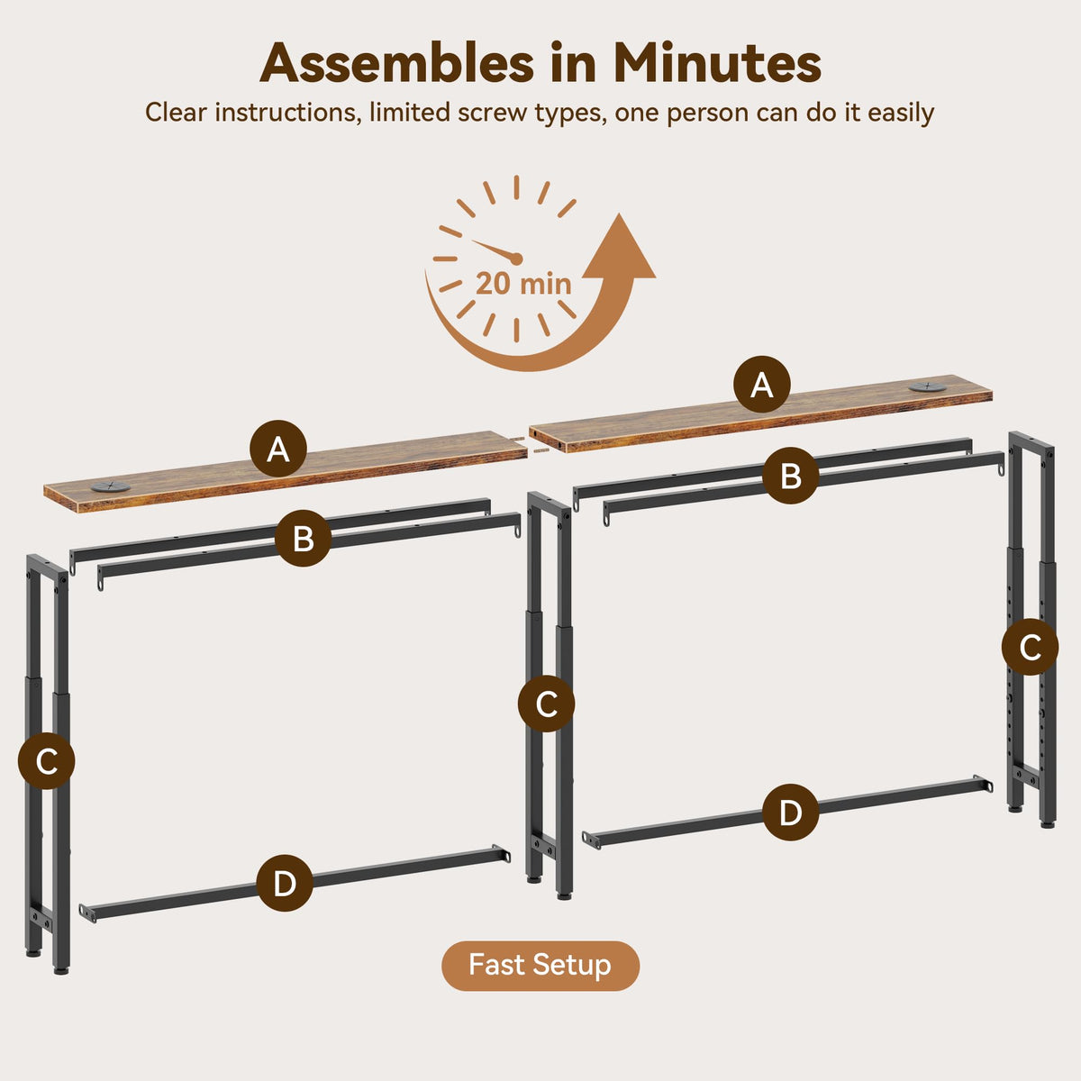 Narrow Console Table S39564