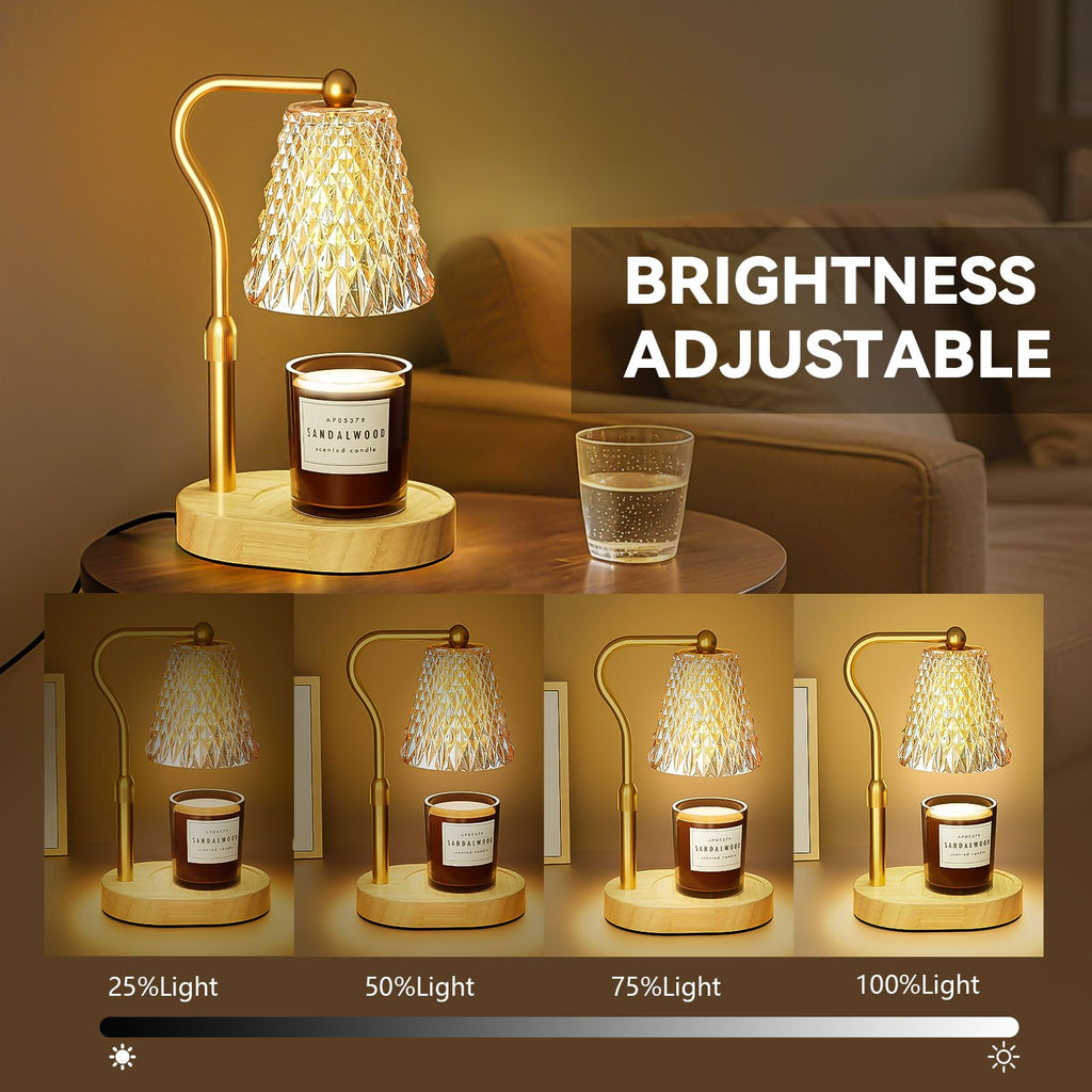Candle Warmer Lamp with Timer Dimmer, Height Adjustable Wax Melt Warmer for Jar Candles C970291