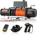 13,500 lb 12V DC Electric Truck Winch with Synthetic Rope V75312
