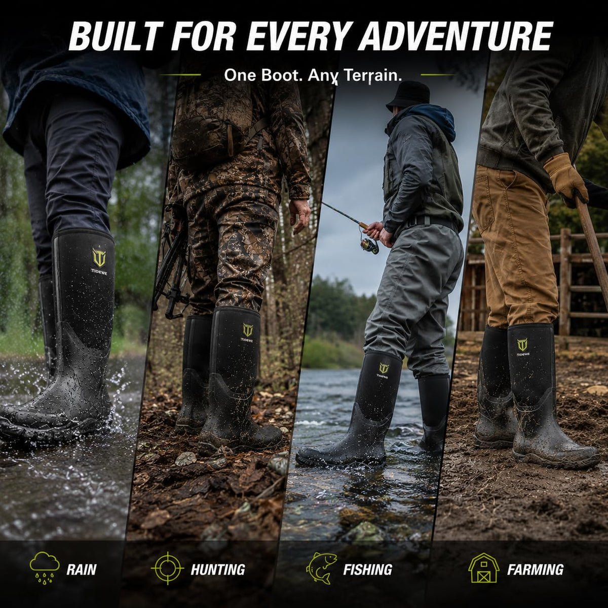 Rubber Boots with Steel Shank W683
