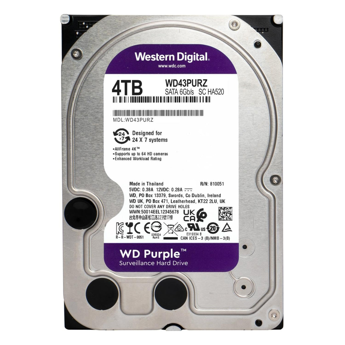 4TB Surveillance Internal Hard Drive HDD O789094